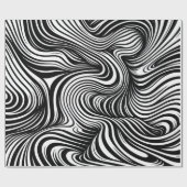 monochrome caleidoscoop cadeaupapier (Vlak)