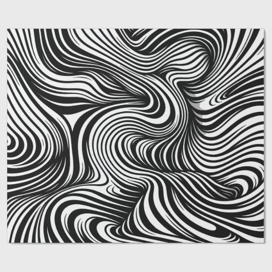 monochrome caleidoscoop cadeaupapier (Vlak)