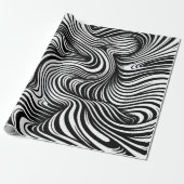 monochrome caleidoscoop cadeaupapier (Uitgerold)