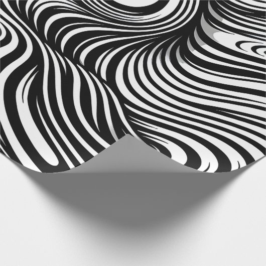 monochrome caleidoscoop cadeaupapier (Hoek)