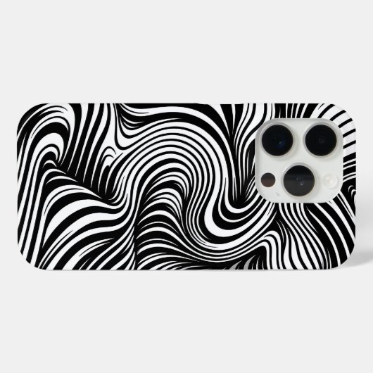 monochrome caleidoscoop Case-Mate iPhone case (Achterkant (horizontaal))