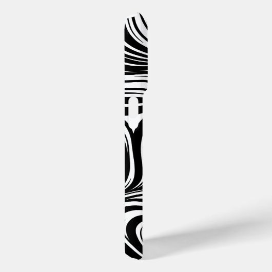 monochrome caleidoscoop Case-Mate iPhone case (Achterkant / Rechts)