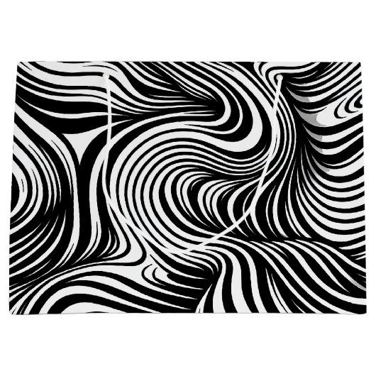 monochrome caleidoscoop groot cadeauzakje (Voorkant)