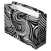 monochrome caleidoscoop groot cadeauzakje (Achterkant Gekanteld)