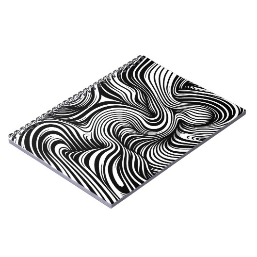 monochrome caleidoscoop notitieboek (Linkerzijde)