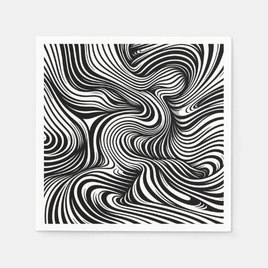 monochrome caleidoscoop servet (Voorkant)