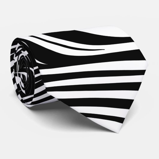 monochrome caleidoscoop stropdas (Opgerold)