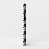 Monochrome cirkels: Abstract zwart wit en grijs, Case-Mate iPhone Case (Achterkant/links)