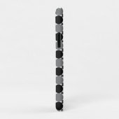 Monochrome cirkels: Abstract zwart wit en grijs, Case-Mate iPhone Case (Achterkant/rechts)