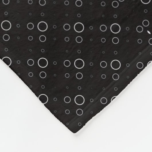 Monochrome Cirkels Deken (Hoek)