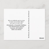 Monochrome City Skyline We hebben de aankondiging  Briefkaart (Achterkant)