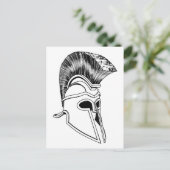 Monochrome Corinthische helm Briefkaart (Staand voorkant)