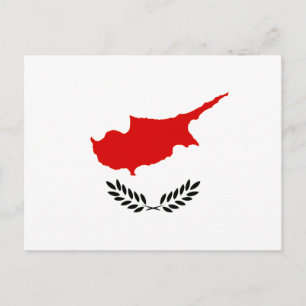 Monochrome Cypriotische vlag Briefkaart
