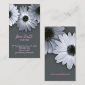 Monochrome Daisies visitekaartje (Voorkant / Achterkant)