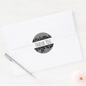 Monochrome Dank u Ronde Sticker (Envelop)
