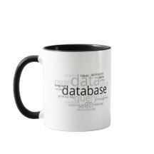 Monochrome database Word Cloud v2