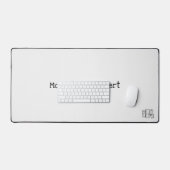 Monochrome Desk Mat voor Desk Designers (Keyboard & Muis)
