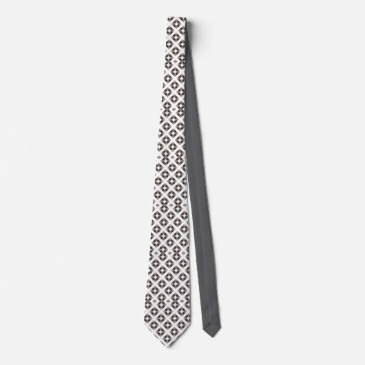 Monochrome diamant halsdas stropdas (Voorkant)