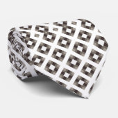 Monochrome diamant halsdas stropdas (Opgerold)