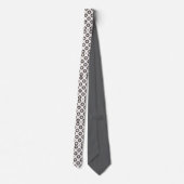 Monochrome diamant halsdas stropdas (Achterkant)