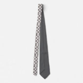 Monochrome Diamond Neck Tie Stropdas (Achterkant)