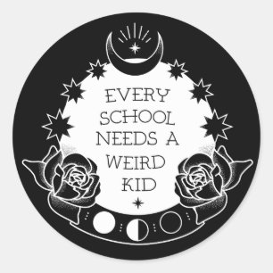 Monochrome drager Kind slogan Tattoo stickers