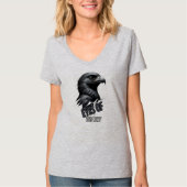 Monochrome Eagle Bold Design T-shirt (Voorkant)