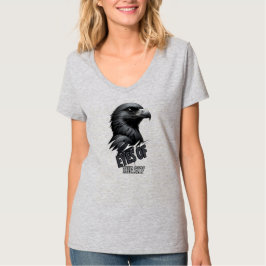 Monochrome Eagle Bold Design T-shirt