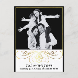 Monochrome Elegance Zwart-wit Briefkaart