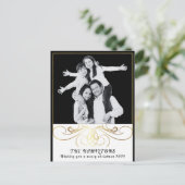 Monochrome Elegance Zwart-wit Briefkaart (Staand voorkant)