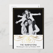 Monochrome Elegance Zwart-wit Briefkaart (Voorkant / Achterkant)