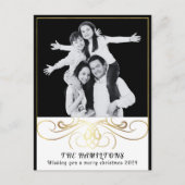 Monochrome Elegance Zwart-wit Briefkaart (Voorkant)