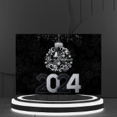 Monochrome Elegante Zwart-Wit Vakantie kaart