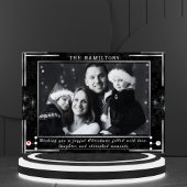 Monochrome Elegante Zwart-Wit Vakantie kaart