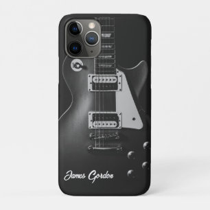 Monochrome elektrische gitaar gepersonaliseerd Case-Mate iPhone case