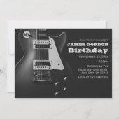 Monochrome elektrische gitaar kaart (Voorkant)