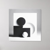 Monochrome Equilibrium Canvas Afdruk (Voorkant)