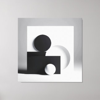 Monochrome Equilibrium Canvas Afdruk