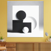 Monochrome Equilibrium Canvas Afdruk (Insitu (Woonkamer))