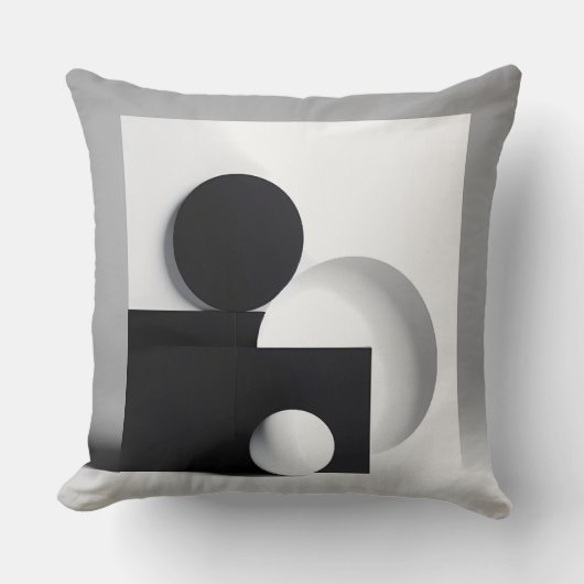 Monochrome Equilibrium Kussen (Voorkant)