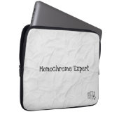 Monochrome Expert Elektronicatas Laptop Sleeve (Voorkant Rechts)