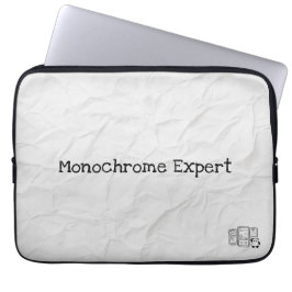 Monochrome Expert Elektronicatas Laptop Sleeve