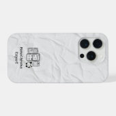 Monochrome Expert iPhone Case Hoesje (Achterkant horizontaal)