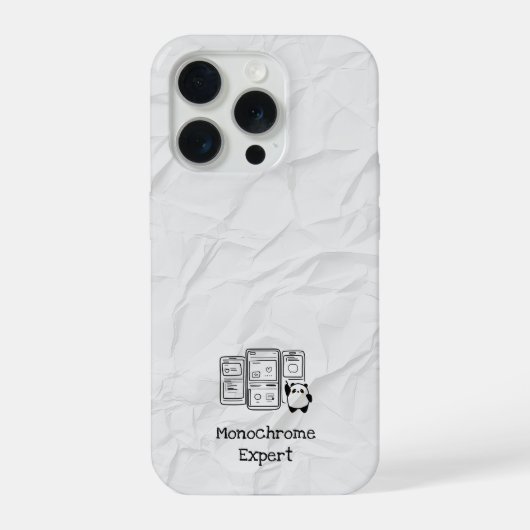Monochrome Expert iPhone Case Hoesje (Achterkant)