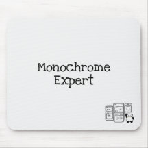 Monochrome Expert Mousepad voor UX-ontwerpers