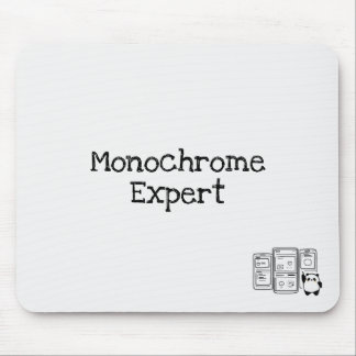 Monochrome Expert Mousepad voor UX-ontwerpers Muismat