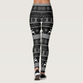 Monochrome Fair Isle Pattern Leggings (Achterkant)