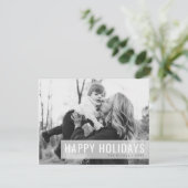 Monochrome Feestdagen | Fotoprogramma's voor zwart Feestdagenkaart (Staand voorkant)