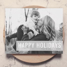 Monochrome Feestdagen | Fotoprogramma's voor zwart Feestdagenkaart