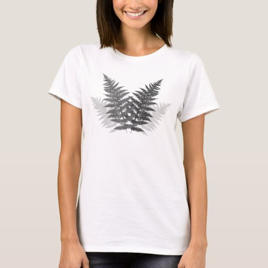 Monochrome Ferns T-shirt (Voorkant)